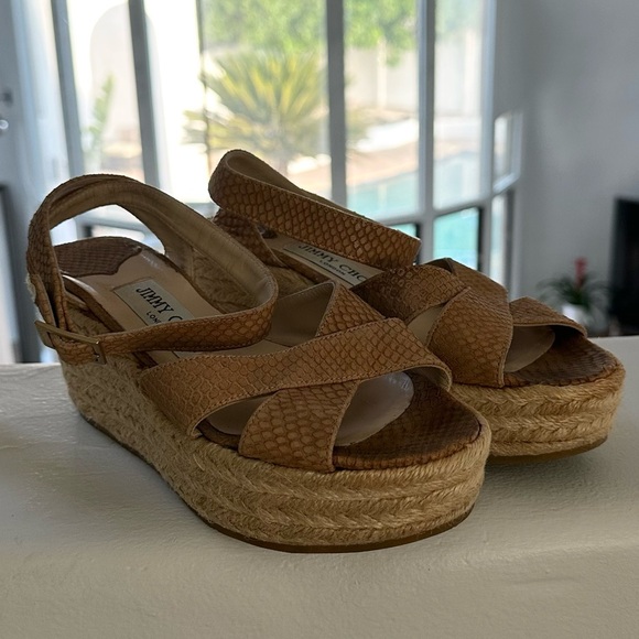 Jimmy Choo Wedge Sandals - Picture 1 of 5